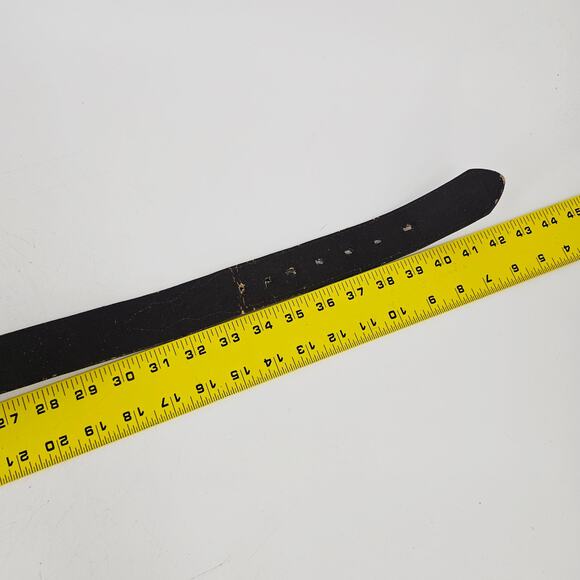 Stetson Country Handtooled Brown Leather Snap-On Western Belt Men's 38 - Picture 8 of 13